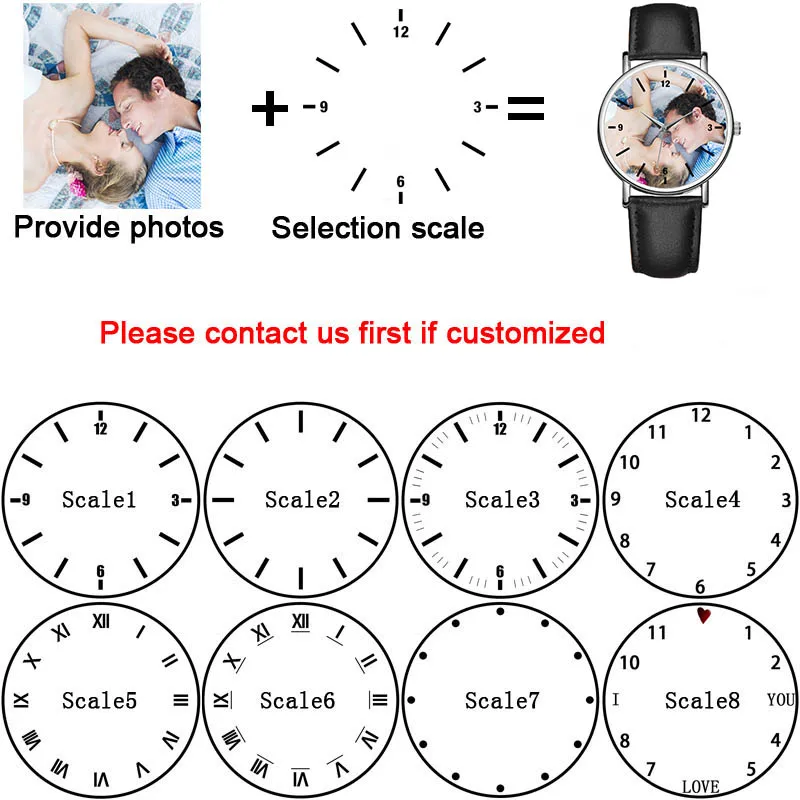 C-0000 на заказ ваши собственные Креативные мужские подарочные часы пустой циферблат для влюбленных фото часы женские часы OEM часы на выбор персонализированные