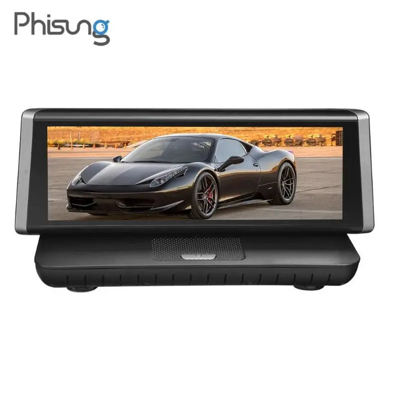

Phisung E02 8" Dashboard Portable Car DVR Dash Cam 4G WiFi Android Full HD 1080P GPS Navigation Registrar Video Recorder Monitor