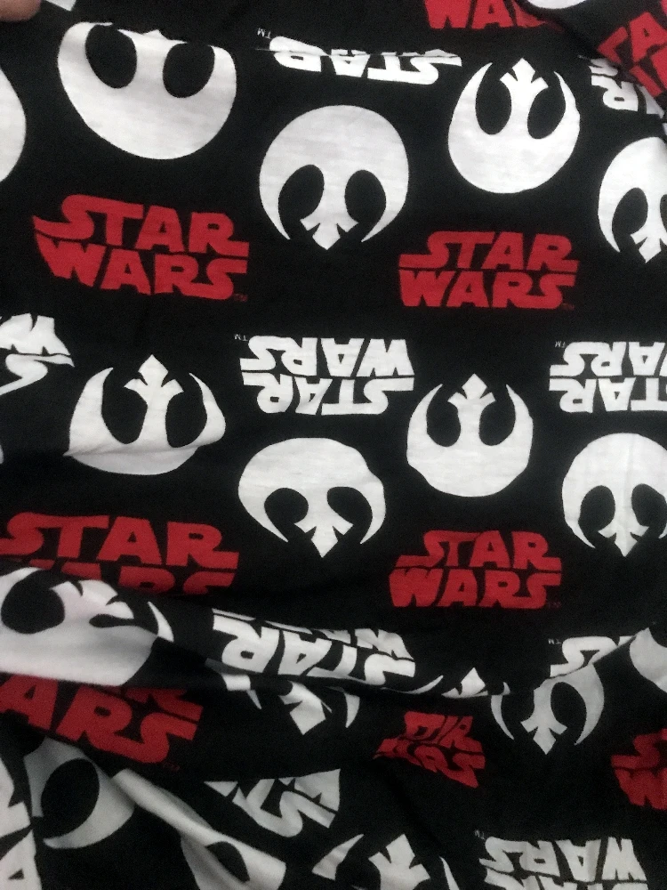 Star Wars Knitted Cotton Fabric Patchwork Sewing Baby Clothes Pajamas Trousers T Shirt Handmade DIY Textile Gift | Дом и сад