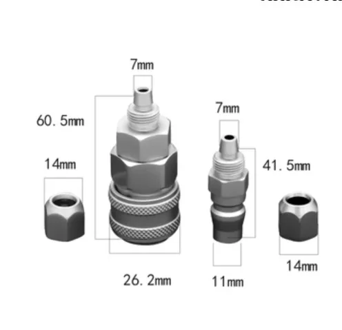 

2set C type self-locking quick connector Press pump pipe fitting male and female quick coupling
