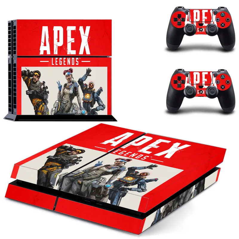 Виниловая наклейка Apex Legends Disign для консоли PS4, чехол для Playstation 4+ 2 джойстик/панель управления для игры Dualshock4 s