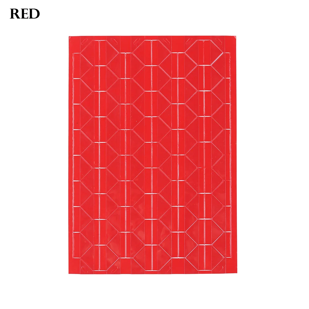 Red 102 шт/лист Новые DIY Красочные Фото угловой скрапбук бумага фотоальбомы Рамка Картина Мода украшения ПВХ наклейки - Цвет: Red