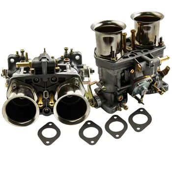 

1 pair Universal 40IDF Carburetor for Bug Beetle for VW Fiat Porsche With Air Horn Carby 40 IDF Carburetor Air Horns Fits VW Bug