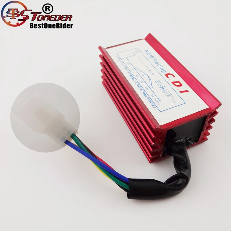 STONEDER Red 5 Pin Racing AC CDI Коробка зажигания для 50cc 90cc 110cc 125cc 140cc 150cc 160cc Pit Dirt Bike CRF50 TTR XR SSR