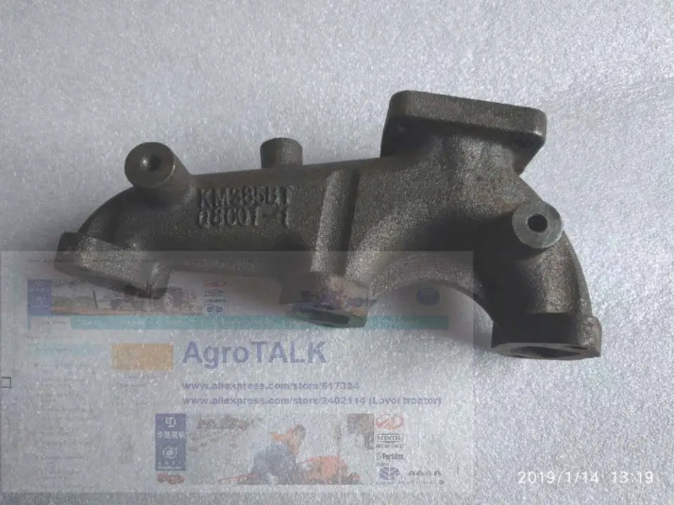 

exhaust manifold for Laidong KM385BT engine, part number: