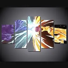 Naruto vs Sasuke Uchiha anime manga print poster canvas decoration 5 pieces 20x35cmx2,20x45cmx2,20x55cm