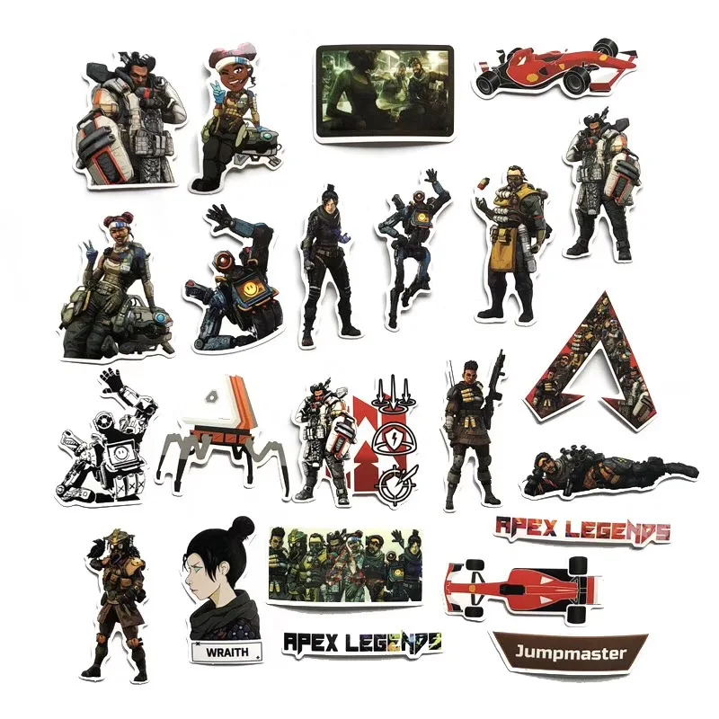68 шт./лот водонепроницаемые наклейки Apex Legends из ПВХ DIY детские игрушки автомобили