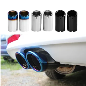 

GR-EP1 Car Auto Exhaust Muffler Tip Stainless Steel Pipe for VW Tiguan Volkswagen Tiguan 2011 2012 2013 2014 car styling