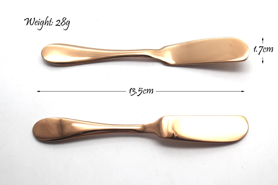 2 шт./компл. золотой нож для масла 201 из нержавеющей стали высококачественные цветные столовые приборы посуда кухонный аксессуар