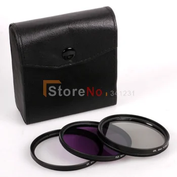 

4in1 77mm Filter kit UV FLD CPL Circular + Filter Case bag for Camera canon nikon sony lens WIth Tracking Number