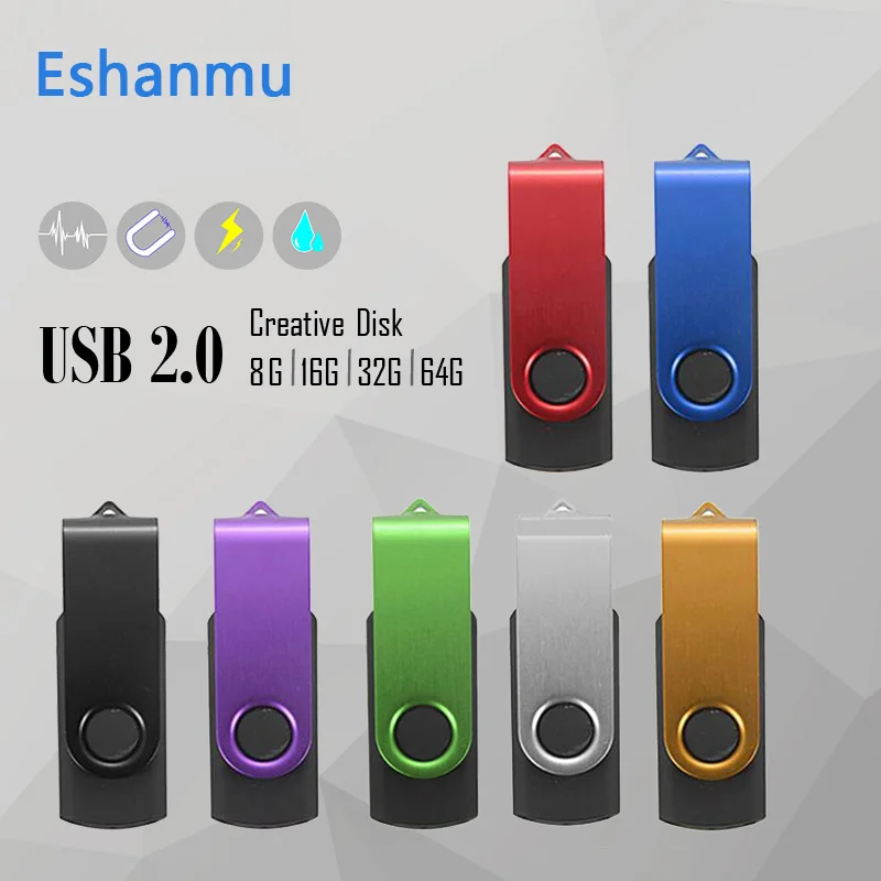 

USB Flash 64GB pendrive 32GB cle USB Stick 128gb 16gb 8gb 4gb Pen Drive Real Capacity usb 2.0 flash drive oem custom logo