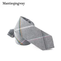 Mantieqingway 6 см Англия Стиль плед галстук Галстуки для Для мужчин Для женщин свадебные галстуки праздничная одежда Бизнес костюм хлопковые