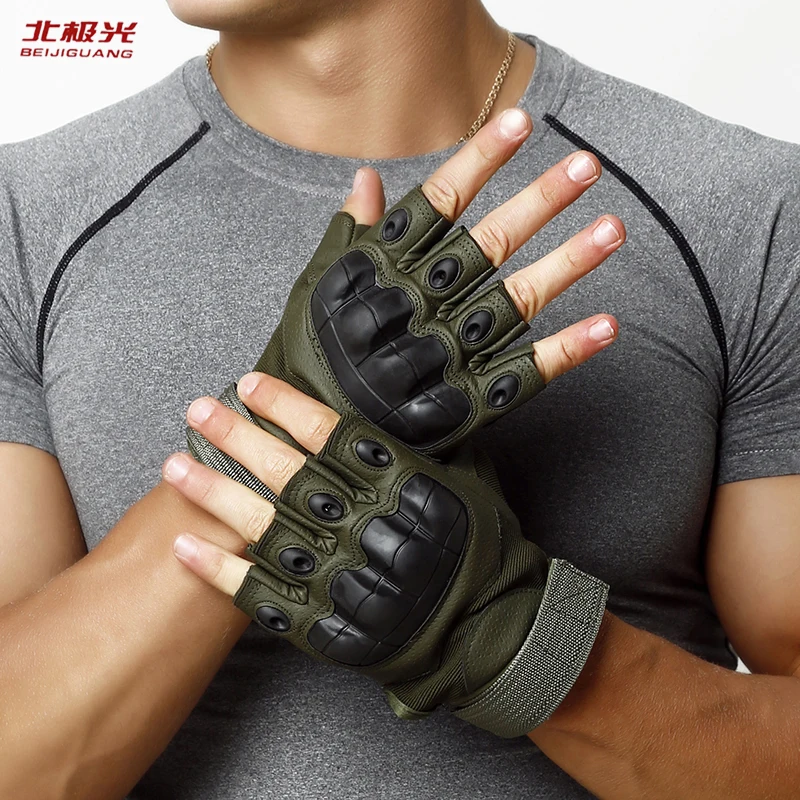 BeiJiGuang Tactical Gloves Men Military Antiskid Outdoor Sports Mittens