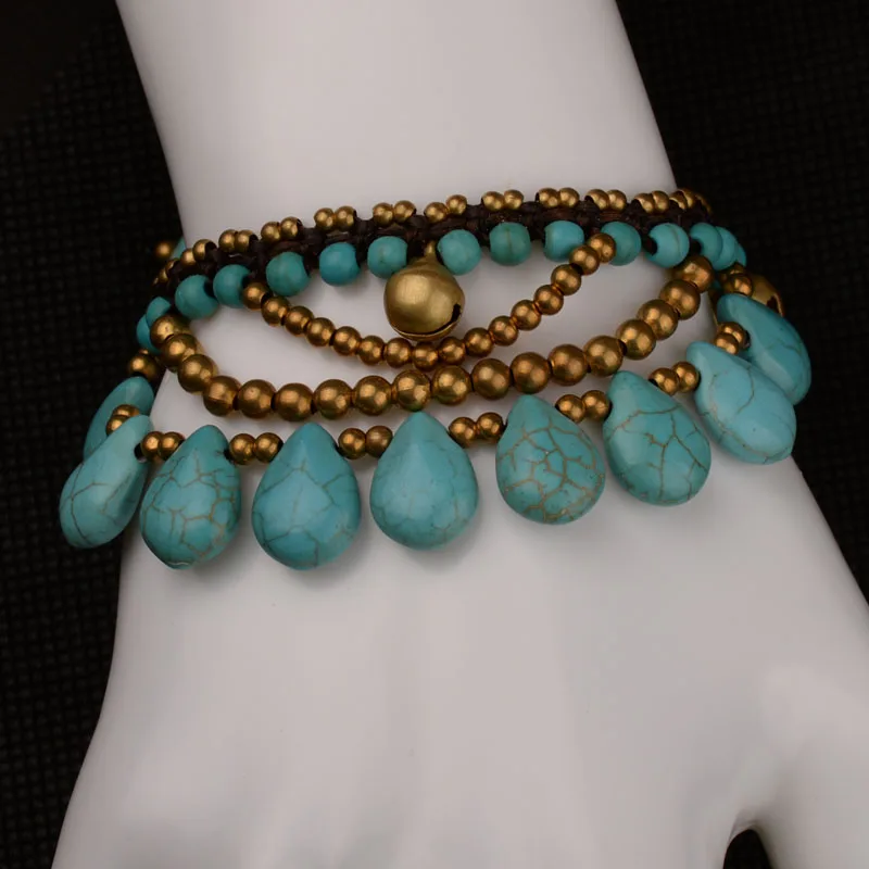 

MYTHIC AGE Bohemian Colorful Ball Strand Handmade Ethnic Bohe Bracelets Vintage Jewelry for Women Girl