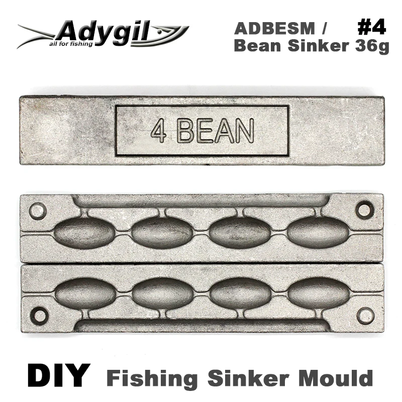 https://ae01.alicdn.com/kf/HTB17OmTpiMnBKNjSZFzq6A_qVXar/Adygil-DIY-Fishing-Bean-Sinker-Mould-ADBESM-4-Bean-Sinker-36g-4-Cavities.jpg