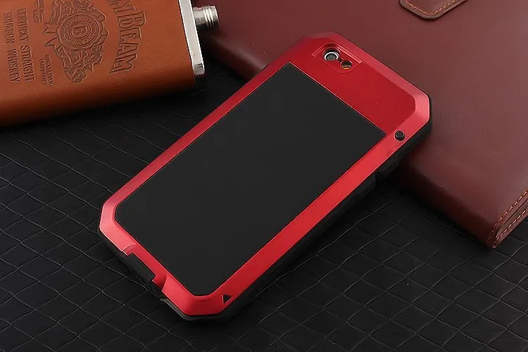Apple iPhone 6 7 Plus X 4S 5S SEケース用アルミメタル防水ショックプルーフDoom Rugged Armorカバーケースfor iP 6 6S 8 Plus