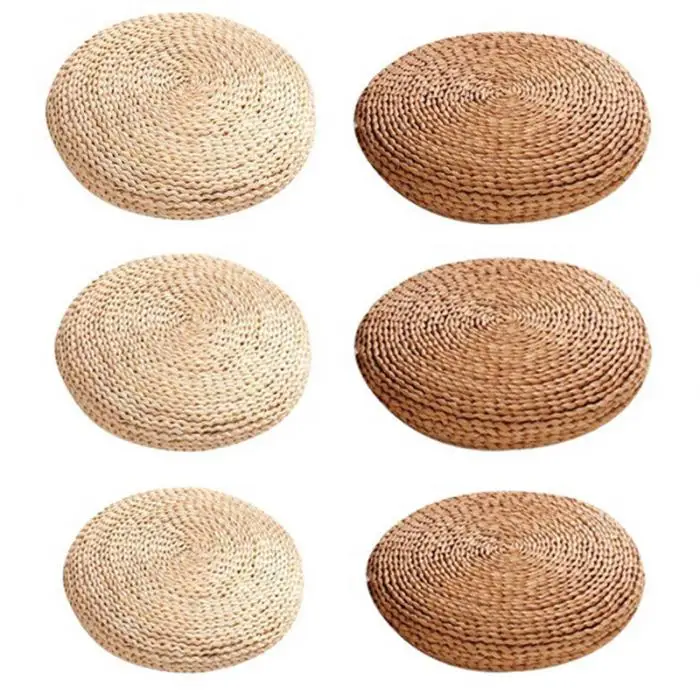 Кукурузная шелуха Weaved подушка для медитации татами японский круг для йоги коврик подушка FPing
