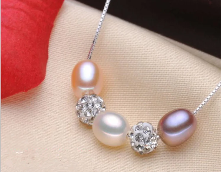 Настоящее натуральное жемчужное массивное ожерелье, колье и кулоны, модное ожерелье для женщин - Окраска металла: Multicolor B