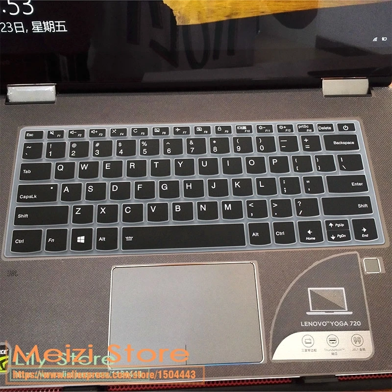 15 дюймов Тетрадь клавиатура кожного покрова протектор для lenovo Йога 730 15 15,6 ''2-в-1 для ноутбука - Цвет: black