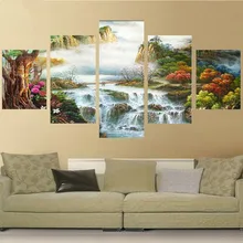 Eigen foto 5d алмазная живопись на заказ водопад пейзаж Рождество вышивка diy Вышивка крестиком Рождественский Декор Горячая 925 полный квадратный