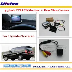 Liislee для Hyundai Terracan 4.3 "TFT ЖК-дисплей Мониторы + заднего вида автомобиля Резервное копирование Камера = 2 в 1 автомобиль парковка Системы