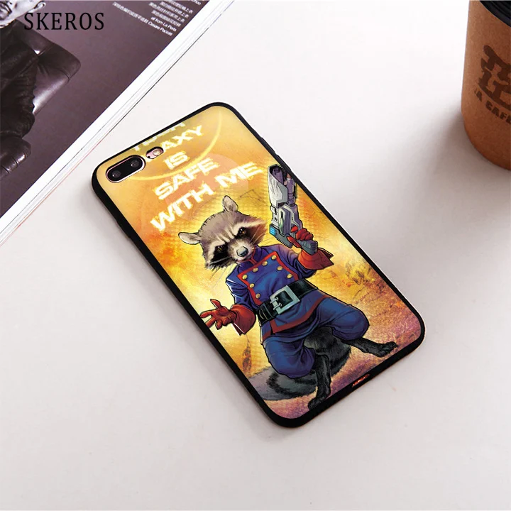 SKEROS raccoon 3 (5) TPU Phone Case Soft Cover For iPhone X 5 5S Se 6 6S 7 8 Plus #da348 |