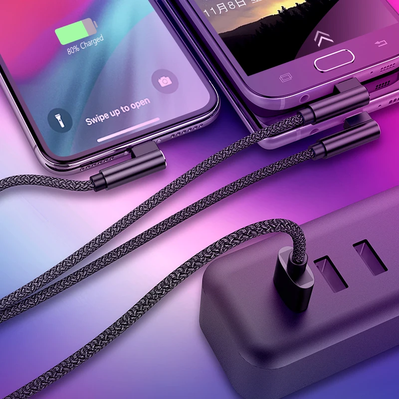 ! 3 в 1 L образный Универсальный зарядный кабель ACCEZZ микро USB Type C для Xiaomi 5 Samsung S7 Pin