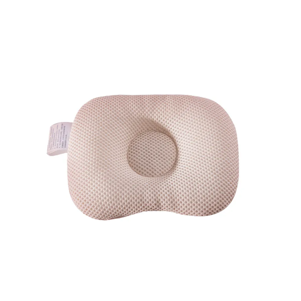SUNVENO хлопок детская подушка формирующая вогнутая Подушка «дышащая» Подушка для новорожденных Almofada возраст от 6 до 18 месяцев Высокое качество - Цвет: Beige