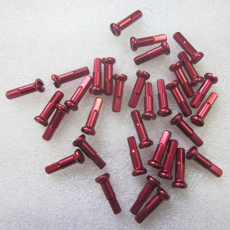 100pcs SPEEDSAFE AN14 14G alloy AL7075 road bike nipples aluminum SUPER LIGHT 0.3g 12mm 14mm 16mm gauge 14 black red silver blue