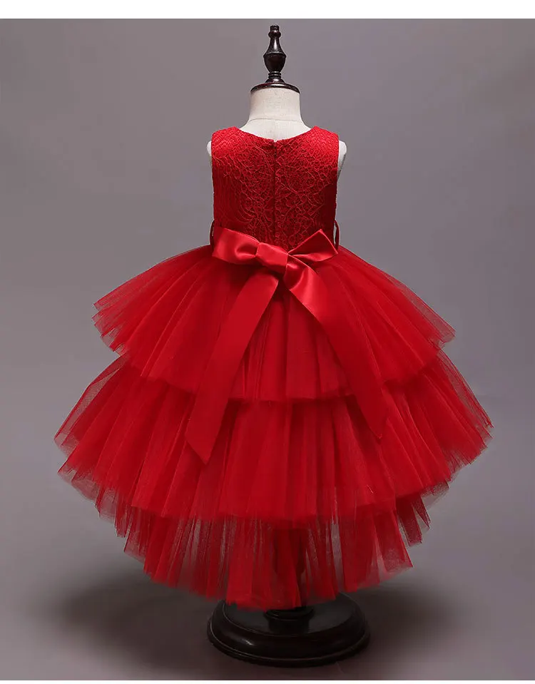 Popodion/Платья с цветочным узором для девочек; платья для девочек с цветочным узором для вечеринки и свадьбы; Бальные платья для девочек; FGD10116