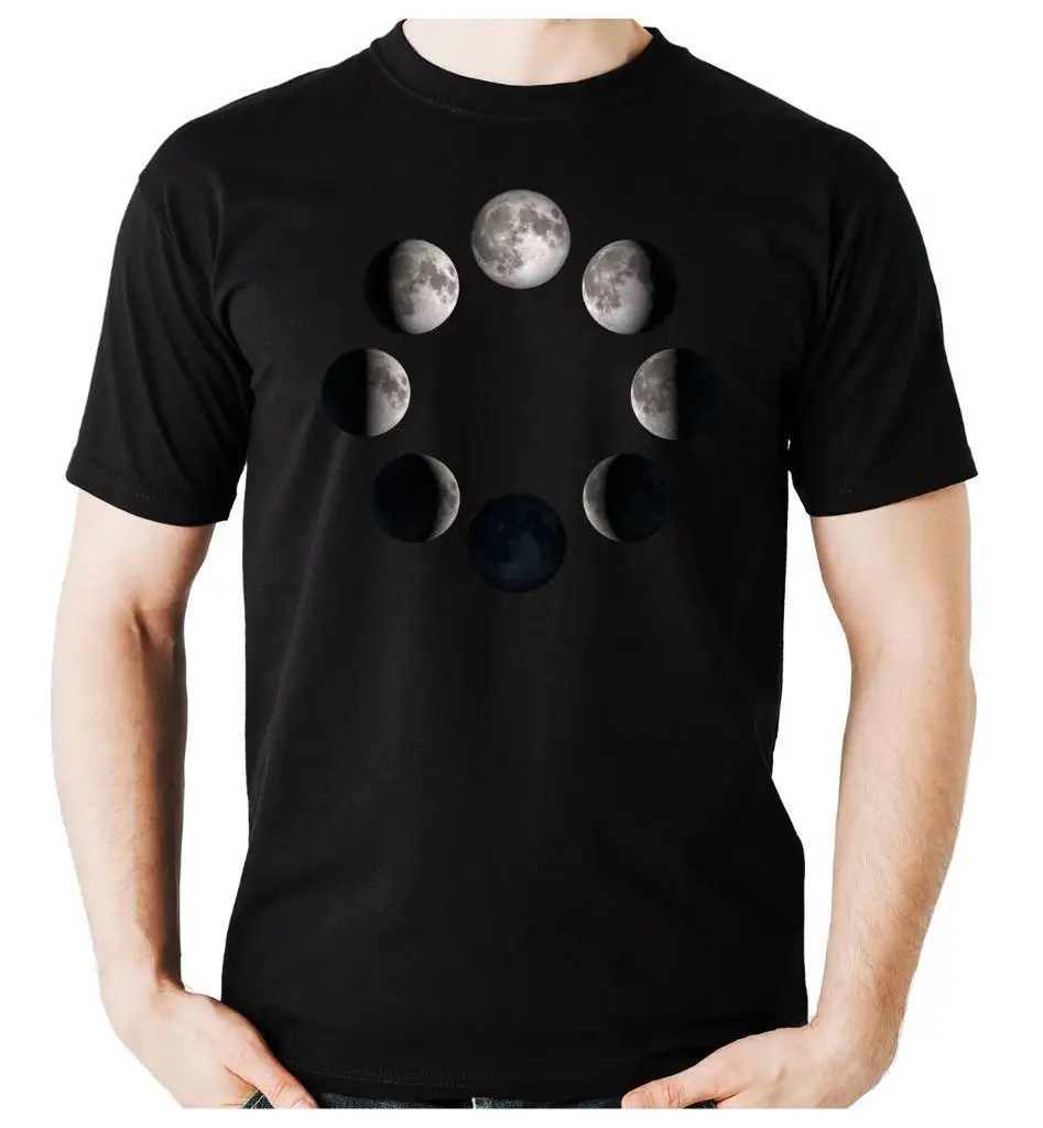 Moon Lunar Phases Men's T Shirt Gothic Punk Emo Alternative Grunge ...