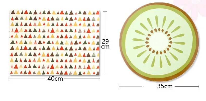 4 шт./лот 29*40 см красочные обеденные подложки под тарелки, коврики для стола, столовая посуда, кухонные принадлежности, инструменты
