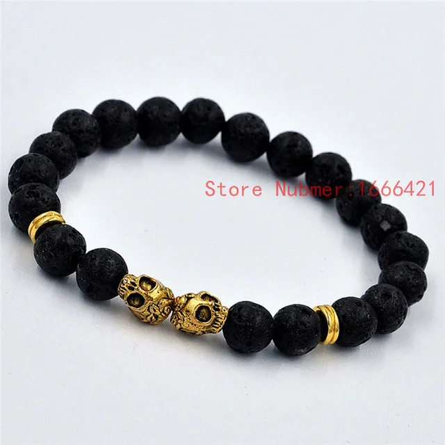 Gold Skull Bracelets - Image 2