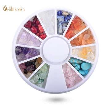 

1 Wheel Acrylic Rhinestones Nails Art Decorations Irregular Decorations Natural Crystal Agate Stone for Nail Art Design Manicure