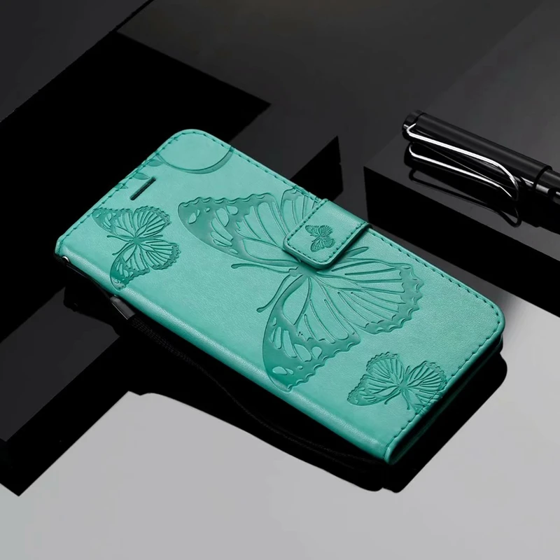 Redmi 5 Plus Wallet Case Butterfly Phone redmi 4X 4A Cover for Xiaomi xiomi note 5A 4x 3 pro prime Back | Мобильные телефоны и