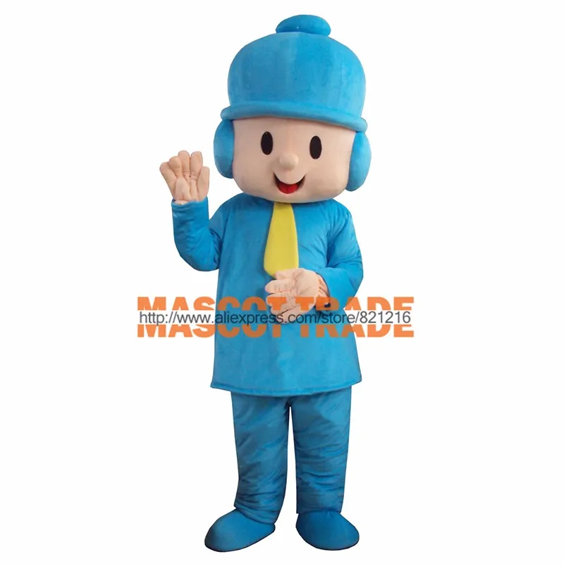 Новый костюм Pocoyo взрослых плюшевый костюм талисмана для Хэллоуина вечерние события
