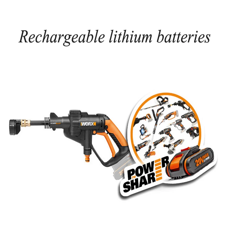 High-pressure Car Washing Machine Wireless Artifact Home Charging Water Gun Water Pump Lithium Battery Power Tools WG629E
