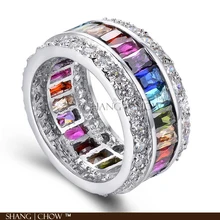 2016 Summer Trendy Fashion Jewelry for women cocktail prom birthday Gift Multi Color 925 Sterling Silver Jewelry Set P-E-R0111