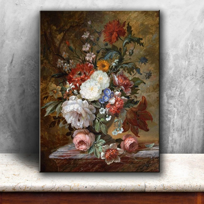Buy classical europe flowers landscape canvas