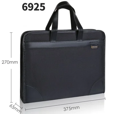 Document bag canvas office men's tote bag business multi-layer Oxford briefcase female simple information package