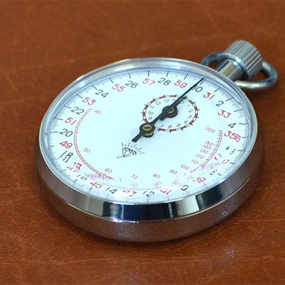 JM-807 механический секундомер металлический секундомер таймер с пульсометром