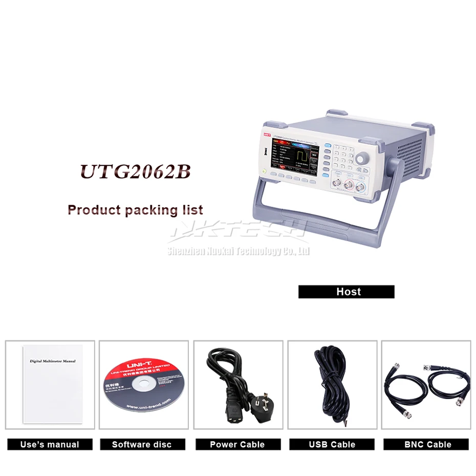 Генератор произвольных сигналов UTG2062B UTG2082B UTG2122B функция частота дискретизации