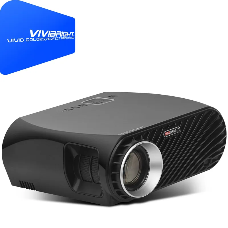 Vivibright GP100 Plus светодиодный ЖК-проектор 3500Ansi Lumens HD 1280x800 пикселей 1080P проектор для домашнего кинотеатра