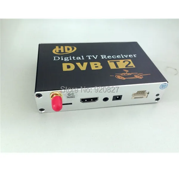 Мобильный цифровой автомобильный DVB-T2 HD 1080P внешний Автомобильный тюнер 100 км/ч цифровой ТВ-приемник DVB-T2