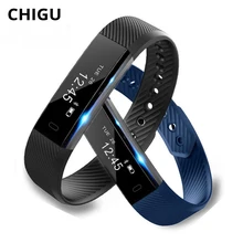 

Chigu ID115 HR Plus Smart Bracelet Watch Blood Pressure Pedometer Heart Rate Monitor Waterproof Android Smart Band Wristband