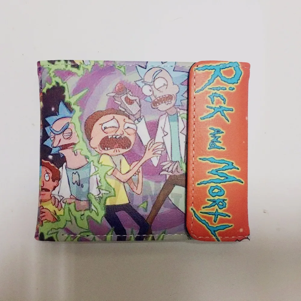 

Cartoon wallet rick and morty short youth man and woman wallet W1130J