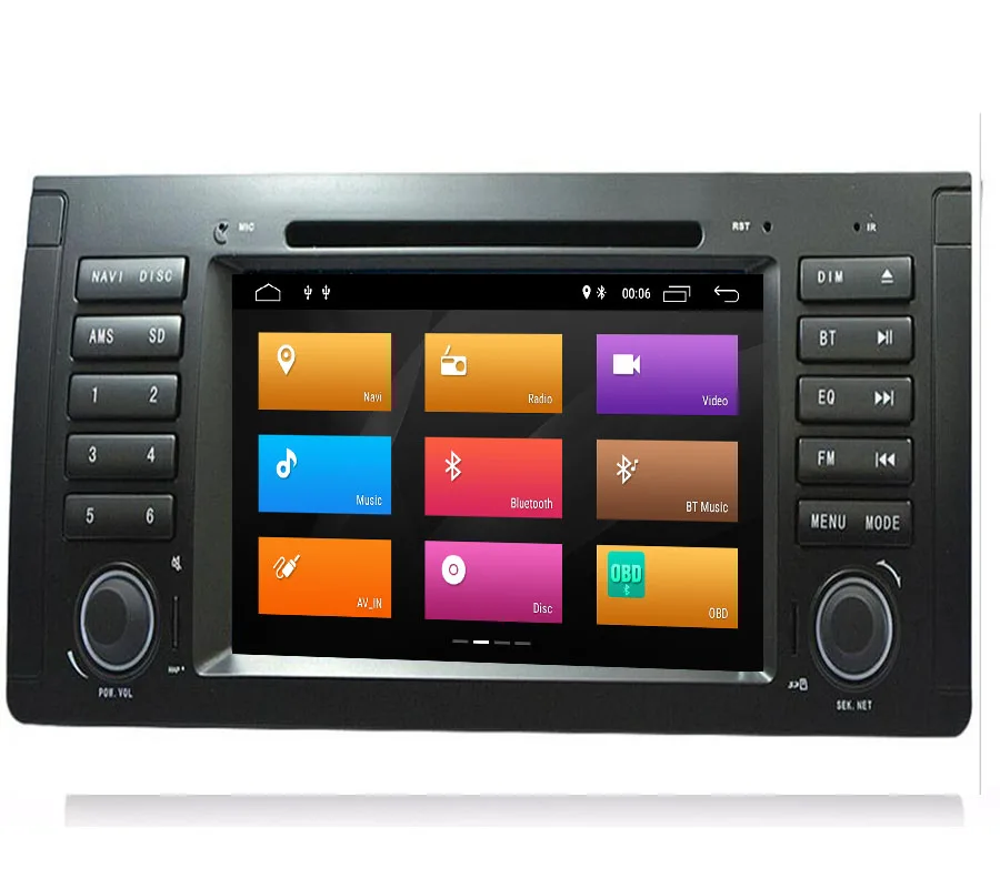 Discount IPS Android 9.1 4G/Android 9.1 Car DVD PLAYER For BMW X5 E53 E39 GPS stereo audio navigation multimedia screen head unit 1