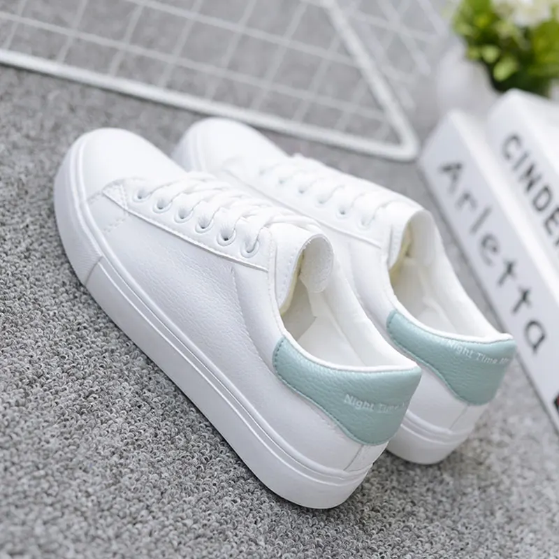

Dropshipping White Sneakers Women Canvas Shoes Fashion Vulcanize Shoes Summer Casual Zapatillas Mujer Platform Sneakers