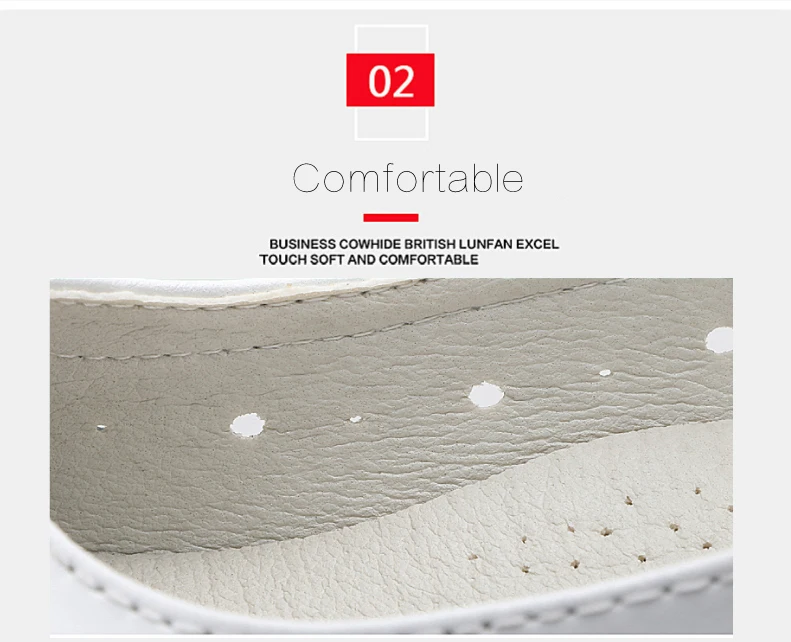 2019 Summer Genuine Leather Women Flats Shoes Non-slip Woman Ballet Flats Nurse White Ladies Shoes (4)