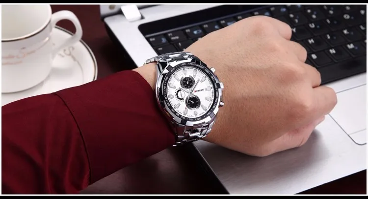 Часы для мужчин Curren лучший бренд класса люкс мужские военные наручные часы полная сталь мужские спортивные часы водонепроницаемые Relogio Masculino Montre